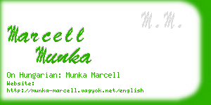 marcell munka business card